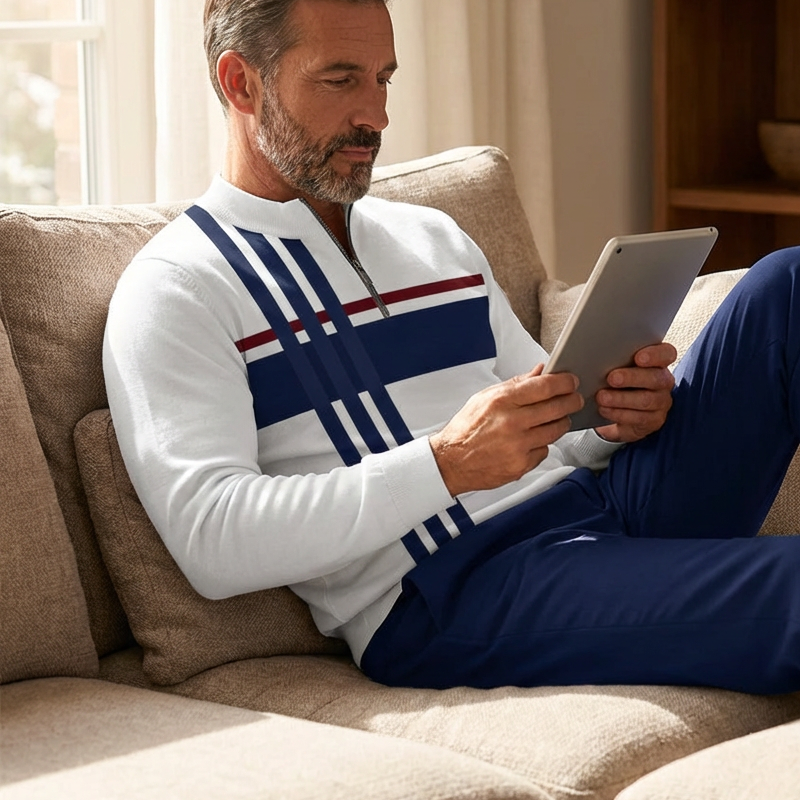 👕50% OFF NOW! 🔥 Men's Graphic Print Pullover & Pants Set 👖