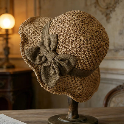 🌷Special Price Only ￡9.99!!🌷Elegant Woven Straw Sun Hat with Bow