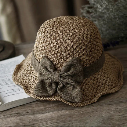 🌷Special Price Only ￡9.99!!🌷Elegant Woven Straw Sun Hat with Bow