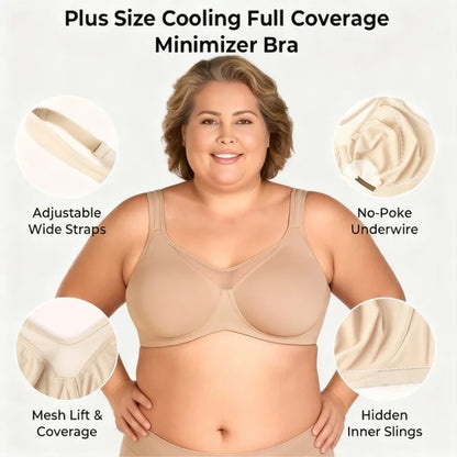 🏆 Special Price £14.99 ! 💐💗Women's Elegant Sheer Full Coverage Plus Size Bra💐