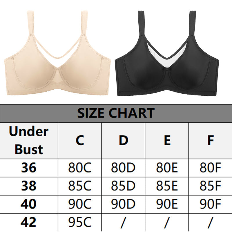 🏆 Special Price £14.99 ! 💐💗Women's Elegant Sheer Full Coverage Plus Size Bra💐