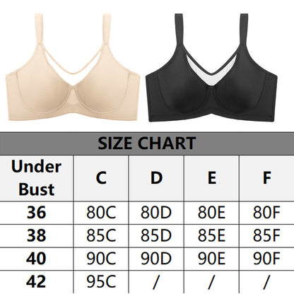 🏆 Special Price £14.99 ! 💐💗Women's Elegant Sheer Full Coverage Plus Size Bra💐