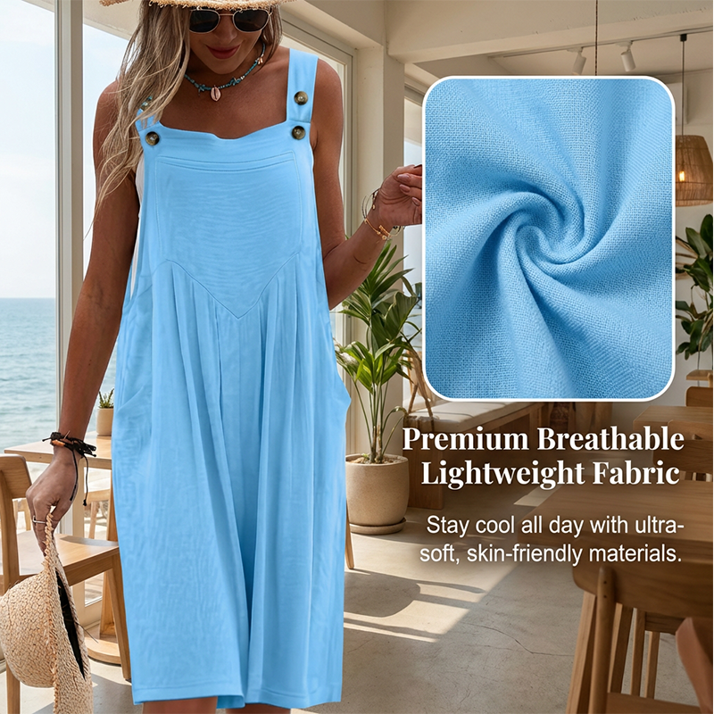 🌸Limited Time Special Price: £24.99 !! ✨Sleeveless Wide-Leg Jumpsuit For Summer Breezes