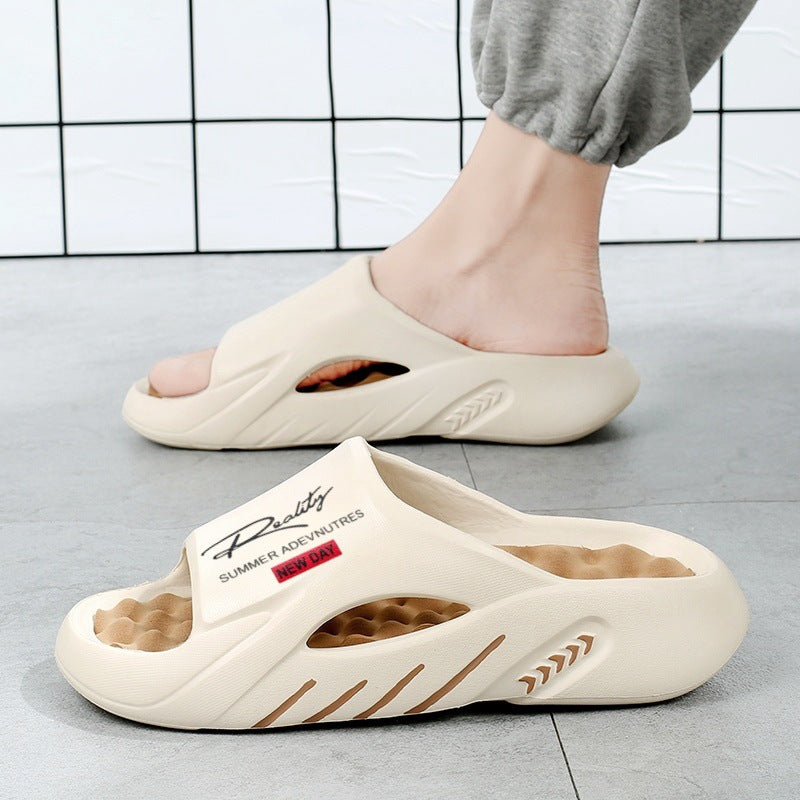 Non-Slip Thick Sole Cloud Slides for Men
