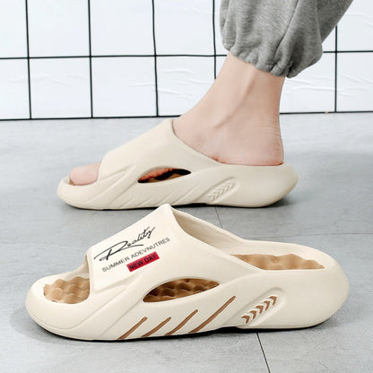Non-Slip Thick Sole Cloud Slides for Men