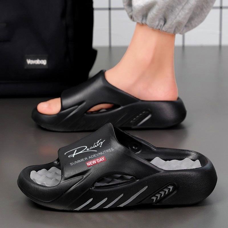 Non-Slip Thick Sole Cloud Slides for Men
