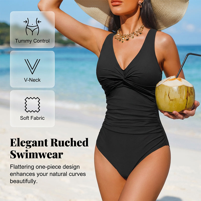 Limited-time offer: £19.99-Women's Tummy Control One-Piece Swimsuit