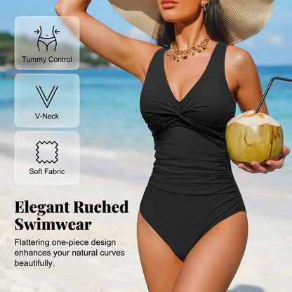 Limited-time offer: £19.99-Women's Tummy Control One-Piece Swimsuit