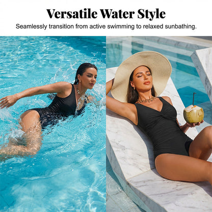 Limited-time offer: £19.99-Women's Tummy Control One-Piece Swimsuit