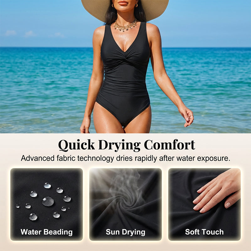 Limited-time offer: £19.99-Women's Tummy Control One-Piece Swimsuit
