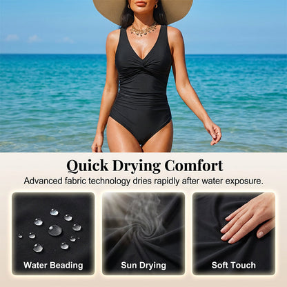 Limited-time offer: £19.99-Women's Tummy Control One-Piece Swimsuit