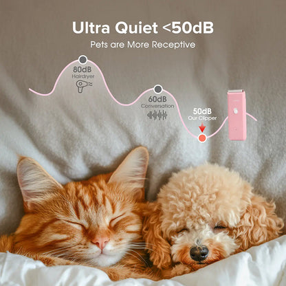 📢📢50% OFF !! ⏰ Quiet Cordless Pet Hair Clipper
