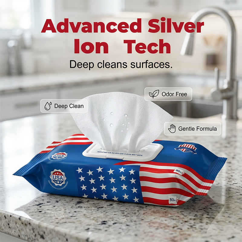 🔥Summer Bestsellers🔥U.S. Nano Silver Ion Ultra-Clean Wipes