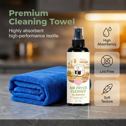 🥳2026 HOT SALE🥳💞50K+ SOLD!🔍✨ 50% OFF! 2‑in‑1 Air Fryer Cleaner – Degreases & cleans, safe for non‑stick coatings. Just spray & wipe. Includes towel! 🧼💪