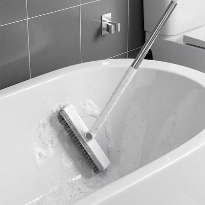 🧹2-in-1 Grout & Corner Scrubber Brush with Squeegee