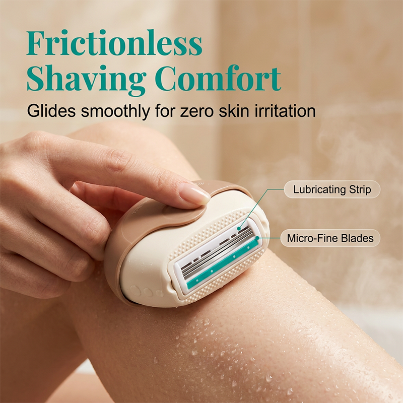 ✈️🧳 3-blade travel shaver – nick-free, smooth, compact, and ready anywhere!