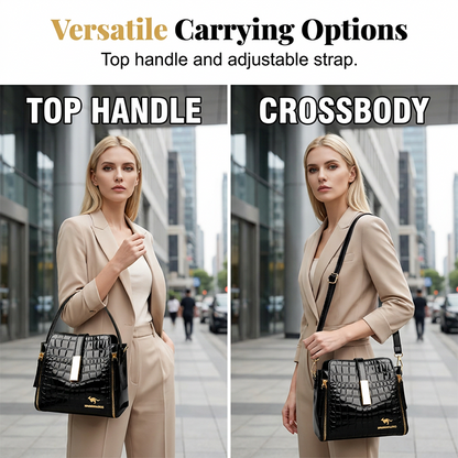 ⏰ 50% RABATT: Glossy Krokodil-Handtasche! Eleganter Look, perfekt für jeden Anlass. Jetzt zuschlagen!