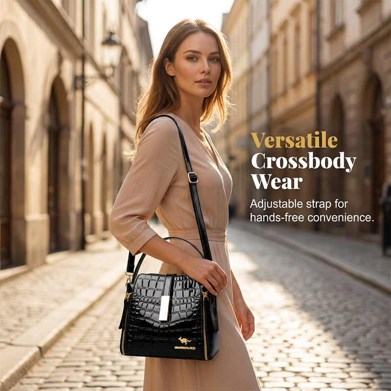 ⏰ 50% RABATT: Glossy Krokodil-Handtasche! Eleganter Look, perfekt für jeden Anlass. Jetzt zuschlagen!