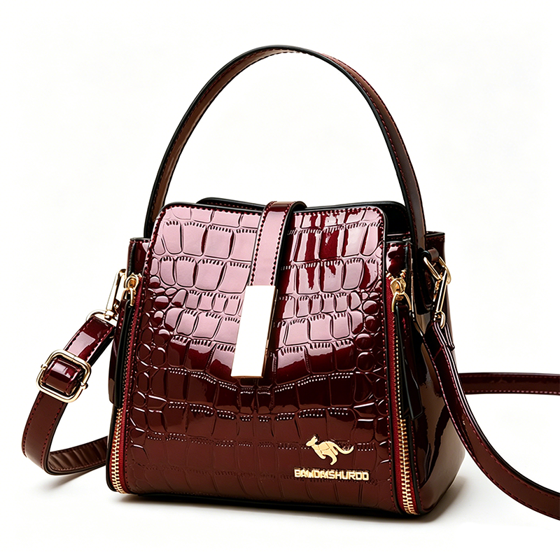 ⏰ 50% RABATT: Glossy Krokodil-Handtasche! Eleganter Look, perfekt für jeden Anlass. Jetzt zuschlagen!