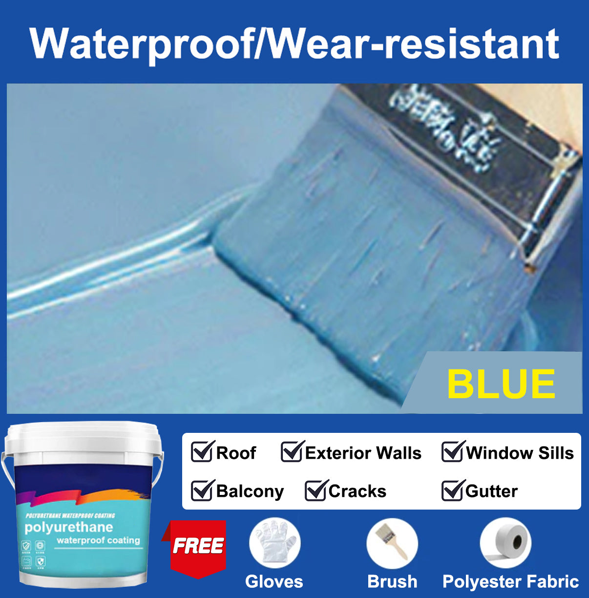 💥Black Friday Hot Sales - 50% OFF💥🔰Polyurethane Waterproofing and leak repair Eco-friendly coating