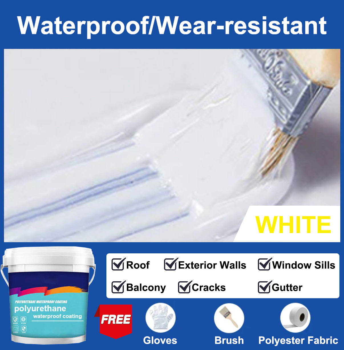 💥Black Friday Hot Sales - 50% OFF💥🔰Polyurethane Waterproofing and leak repair Eco-friendly coating