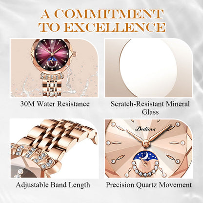 🌙✨ Fashionable Star & Moon Watch for Women ✨💎