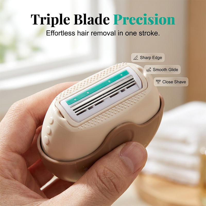 ✂️ 50% OFF !! Portable 3-Layer Hair Shaver ✨ Smooth, Precise Trim Anytime, Anywhere 💈