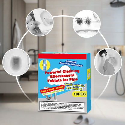 BUY 3 GET 7 BOXES❤️Powerful Cleaning Effervescent Tablets for Pipe