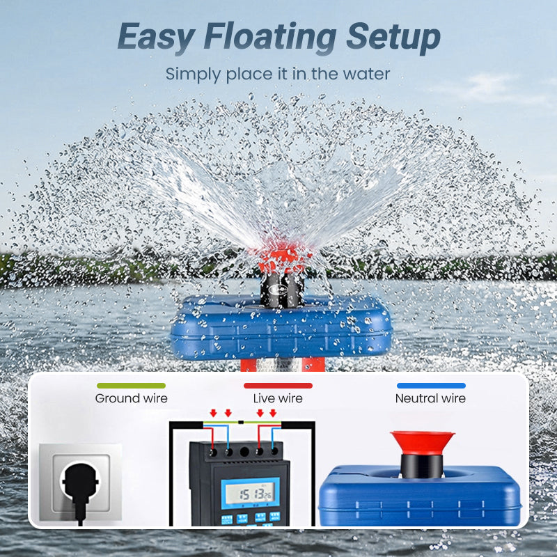 🐟 2-in-1 Pond Aerator & Pump 💧
