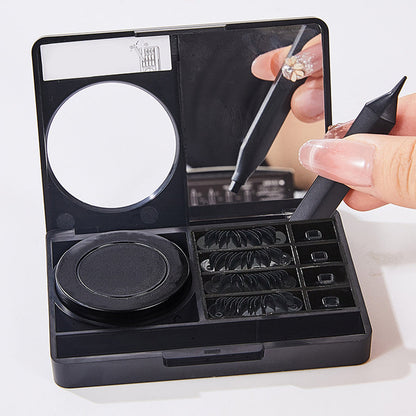 🏆 Last Day Special Price £9.77 ! 🔥Buy 2 Get 1 Free🎁3-in-1 Eye Makeup Stamp Box