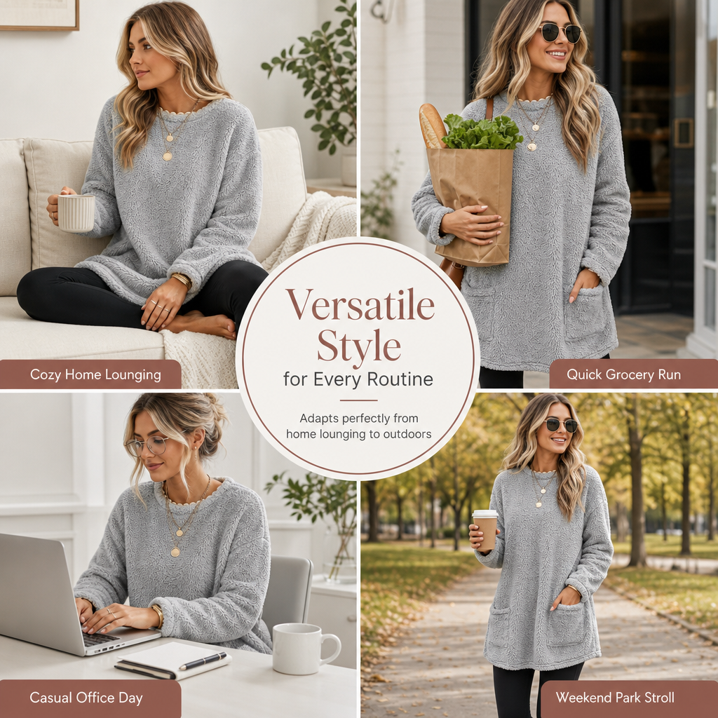 💖This week's Hot Sales - Only ￡15.99✨Women's Warm Crew Neck Long Sleeve Top