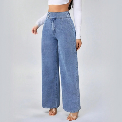 Women's High-Waist Wide-Leg Jeans
