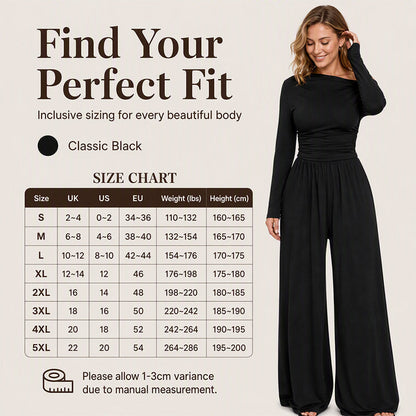👖✨ Women's Off-Shoulder Wide-Leg Jumpsuit – Flattering, Elegant & Effortlessly Chic